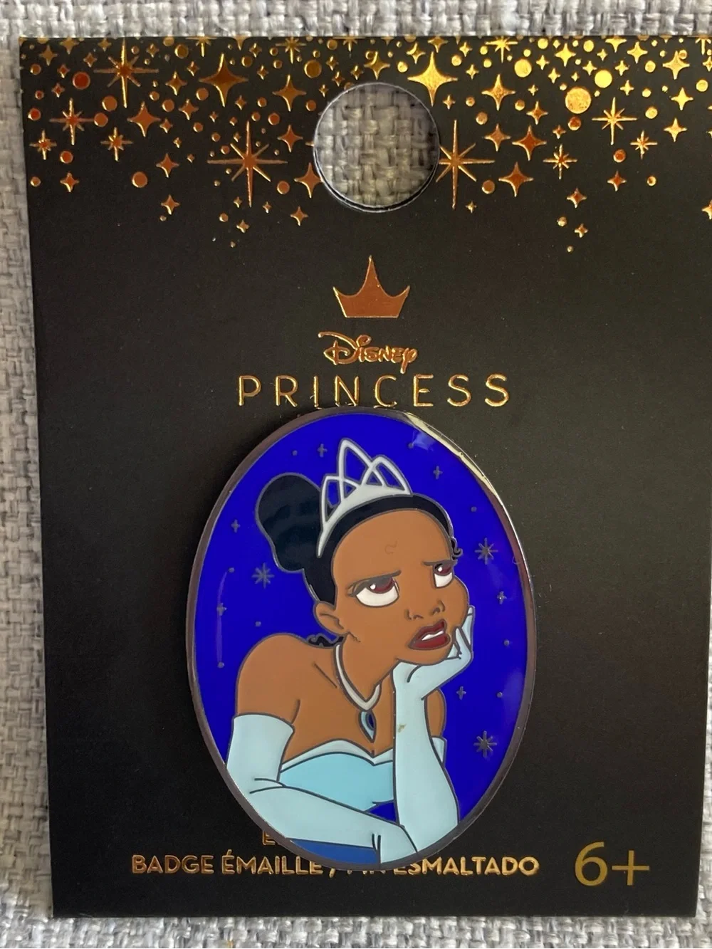 Disney Princess Tiana Dressed Up Enamel Pin